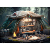 LB0668 Adventure Camping Backdrop
